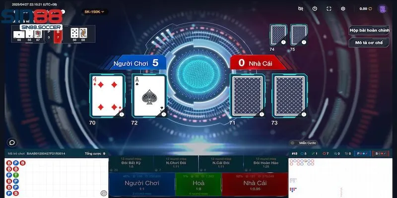 Kinh nghiệm chơi game bài Baccarat Sin88