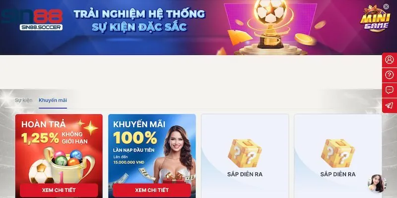Đôi nét chung về khuyến mãi Sin88